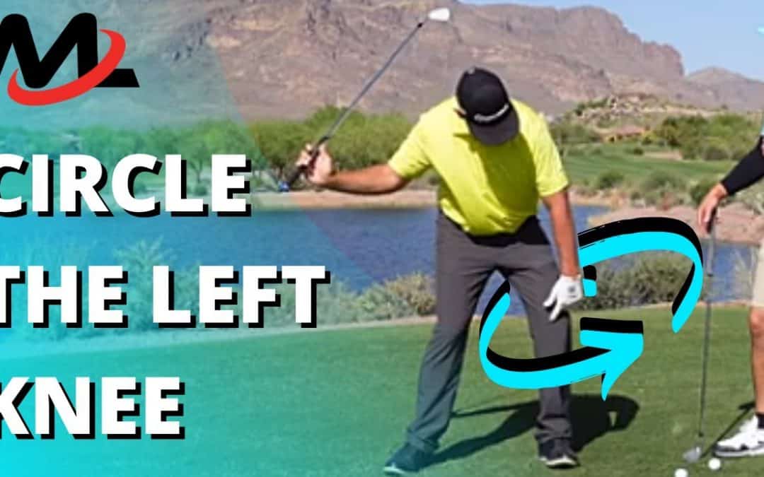 Circle the Left Knee in the Downswing to Turn on the Rotation