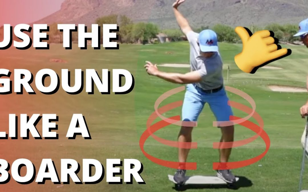 Reflex In Your Golf Swing Like A BOARDER | Turn Ground Force Into Rotation | Athletics Series