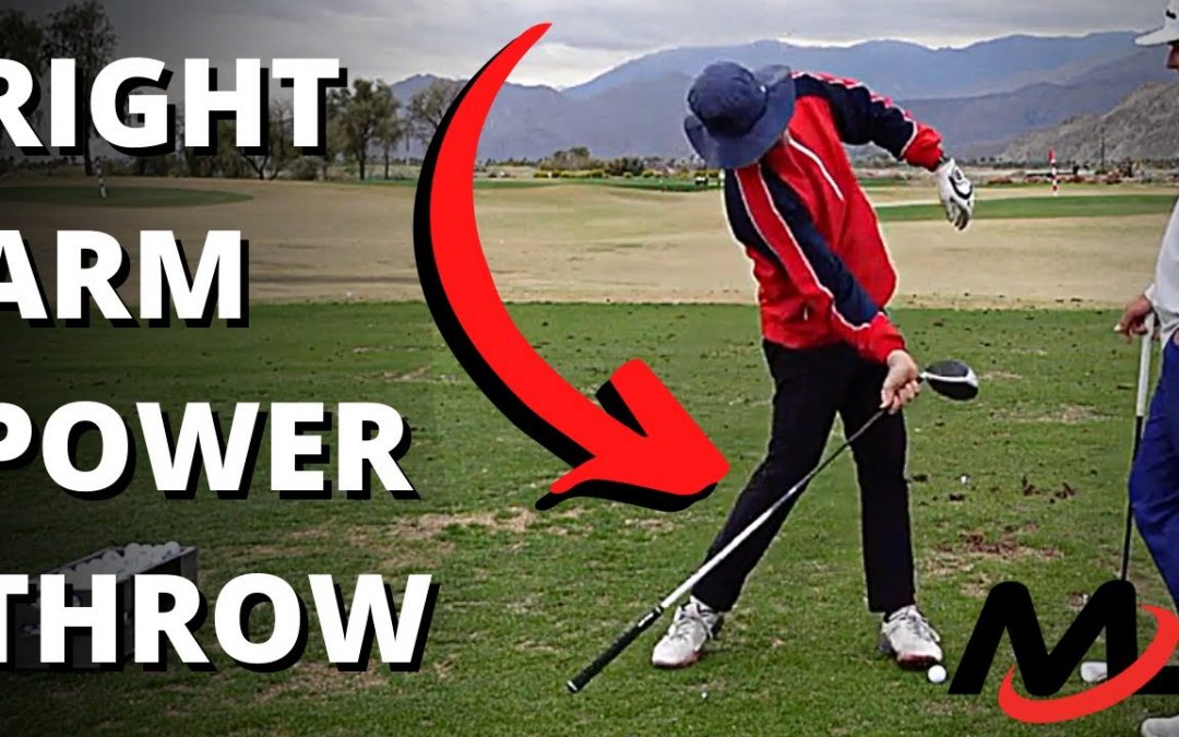 Right Arm Throw In Downswing | POWER Sling Lesson W/ BE BETTER GOLF