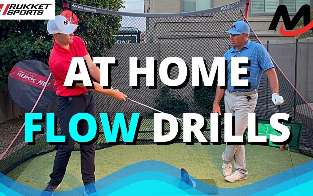 Best At Home Golf Drills For FLOW (Sequence And ZOMBIE WALKS w/ Rukket Sports)