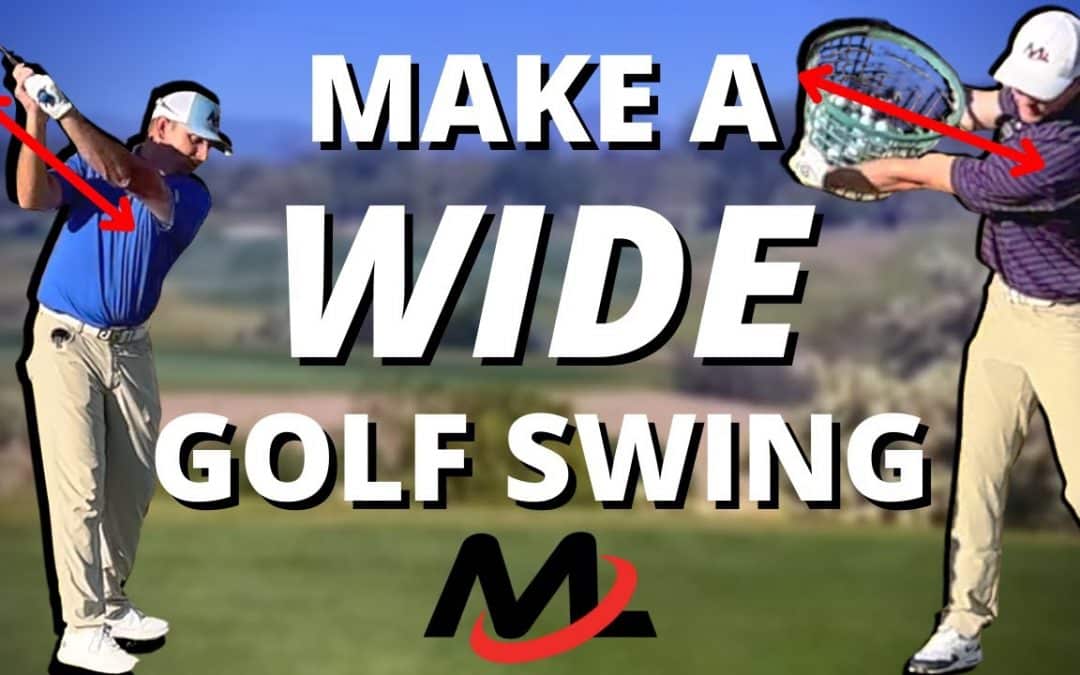 Make A WIDE Golf Swing For Better Pivot And Arc (Right Arm Technique)