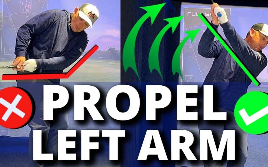 How To Propel Your Left Arm In The Backswing (Straight And Wide)
