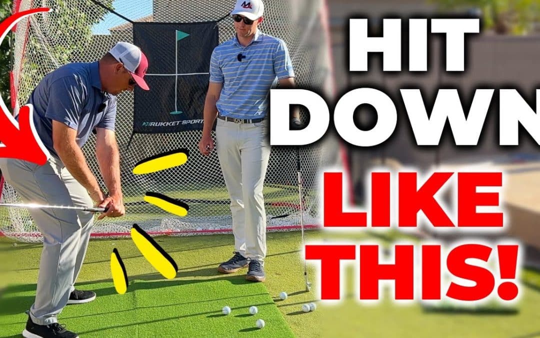 How To Hit Down On The Golf Ball (Without Getting Steep!)