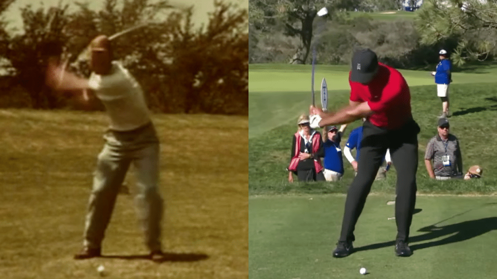 Jack Nicklaus and Tiger Woods