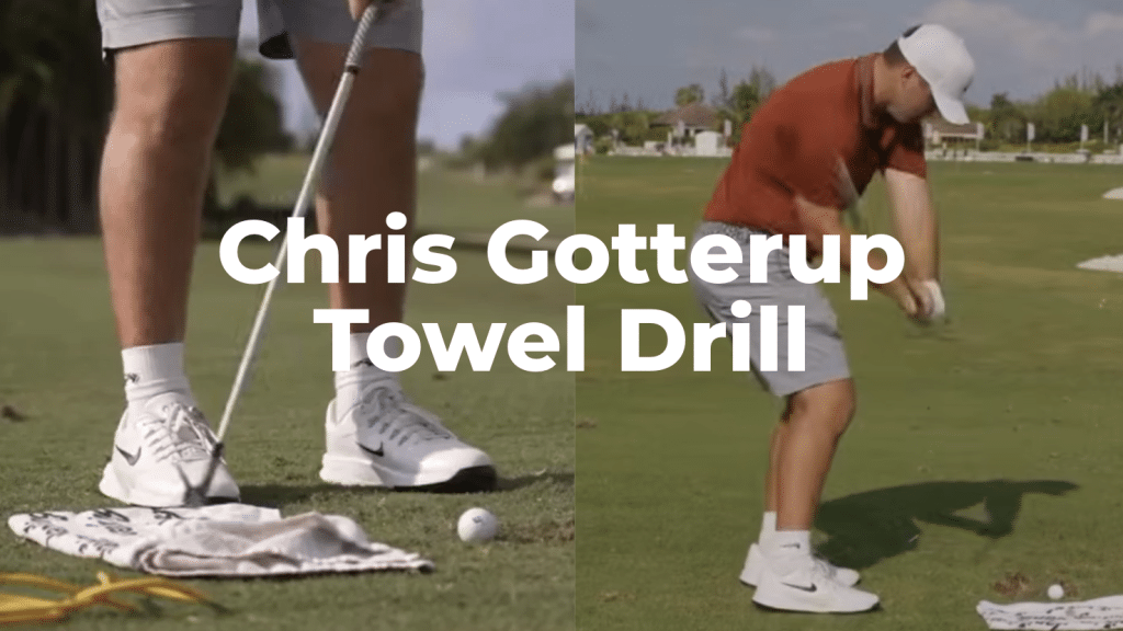 Chris Gotterup golf swing towel drill.