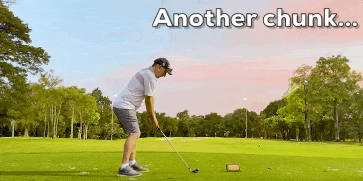 He hopes he can learn how to stop chunking irons