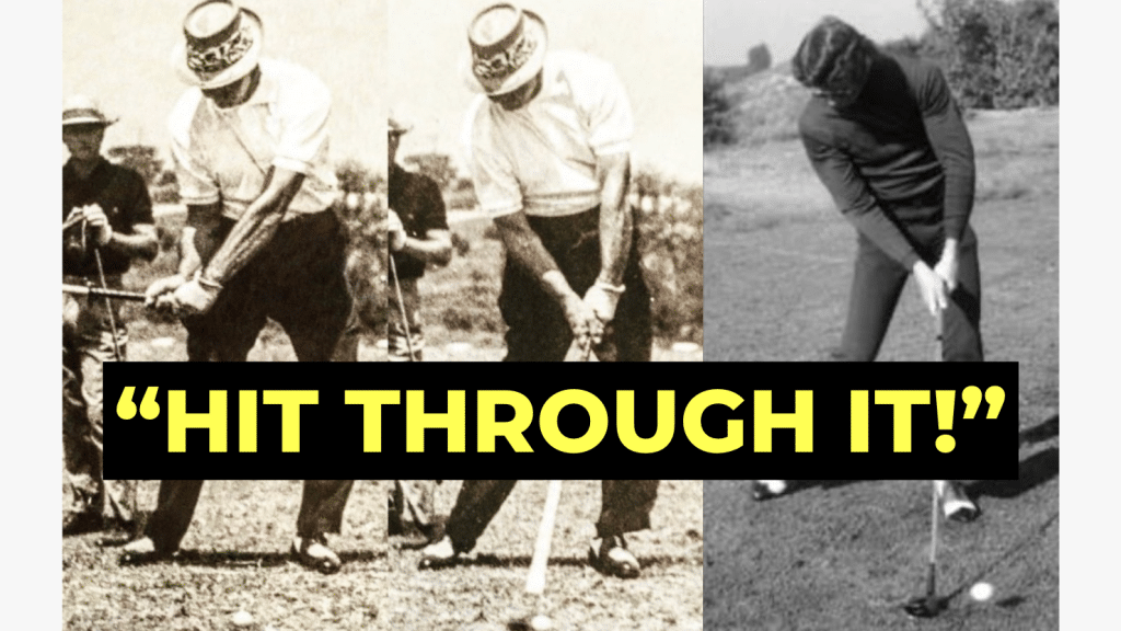 Sam Snead golf swing and George Knudson golf swing.